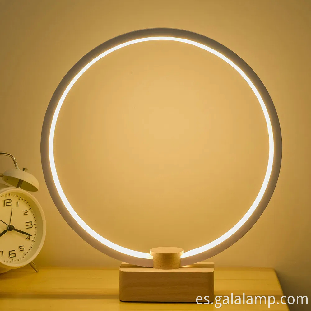 Madera sólida inteligente, lámpara de escritorio LED, creatividad única, regalo USB